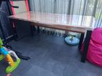 Tafel met bankje - 2 meter, Huis en Inrichting, Tafels | Eettafels, Ophalen, Gebruikt, Eenvoudig, 200 cm of meer