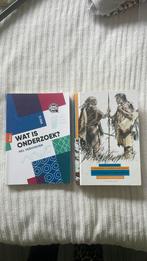 Boeken: Wat is onderzoek? & Onze vroegste voorouders, Ophalen of Verzenden, Zo goed als nieuw, Overige niveaus, Overige vakken