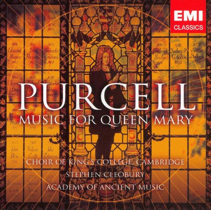 PURCELL Music for queen Mary CD CLEOBURY EMI NIEUWSTAAT, Cd's en Dvd's, Cd's | Klassiek, Zo goed als nieuw, Vocaal, Barok, Ophalen of Verzenden