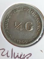 Curaçao,  1/4 gulden 1944, zilver (19), Postzegels en Munten, Munten | Amerika, Zilver, Ophalen of Verzenden