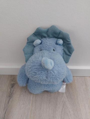 Knuffel Primark dino dinosaurus blauw fluffy L663 beschikbaar voor biedingen