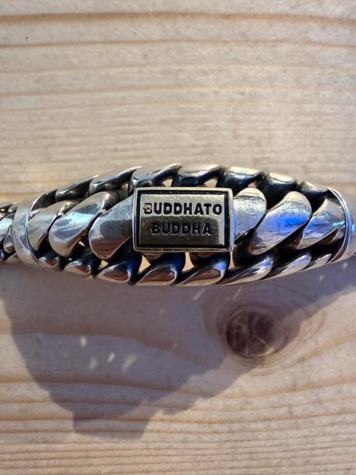 Buddha to Buddha armband Ben Limited zilver goud 14kt, Sieraden, Tassen en Uiterlijk, Armbanden, Zo goed als nieuw, Zilver, Ophalen of Verzenden