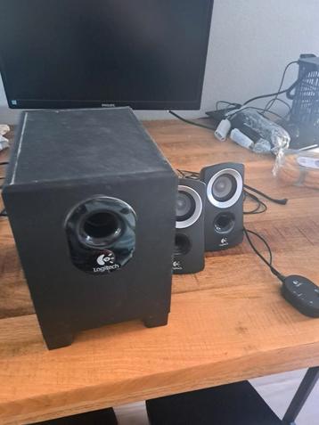Logitech Z-313 speakers met subwoofer zwart beschikbaar voor biedingen