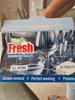 Eco Fresh Vaatwastabletten - 25 stuks, Ophalen, Minder dan 85 cm, Kort programma, Minder dan 10 liter