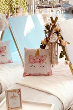 Slaapfeestje unicorn, eenhoorn, paarden, tipitentjes, Ophalen of Verzenden, Nieuw, Verjaardag