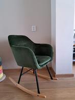 Groene Schommelstoel - Stijlvol & Comfortabel, Metaal, 75 tot 100 cm, Ophalen of Verzenden, Zo goed als nieuw