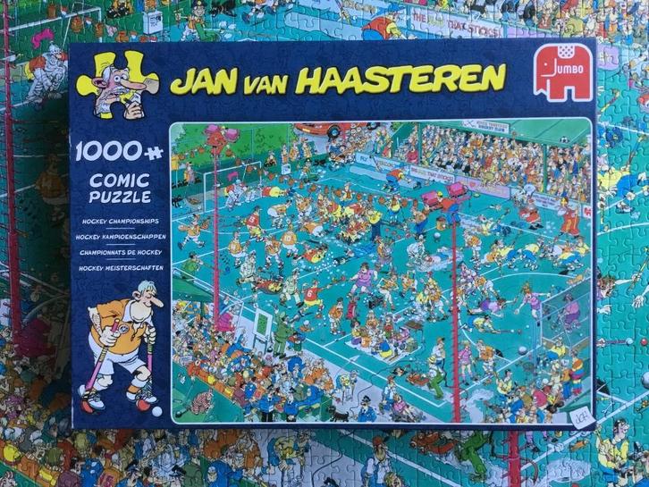 Jan van Haasteren - Hockey Kampioenschappen - 1000 stukjes, Hobby en Vrije tijd, Denksport en Puzzels, Zo goed als nieuw, Legpuzzel