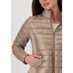 NIEUW! Monari 2025 gewatteerde dames jas jack taupe 36, Bruin, Nieuw, Maat 36 (S), Verzenden