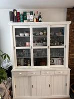 Witte buffetkast woood, Huis en Inrichting, Kasten | Buffetkasten, Ophalen, Gebruikt, Met deur(en), 200 cm of meer