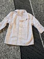 Wit gekleurd geblokt overhemd Maat 74 h, Kinderen en Baby's, Babykleding | Maat 74, Onbekend, Ophalen of Verzenden, Zo goed als nieuw