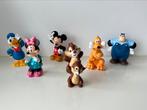 Figuur, poppetje Mickey Mouse & Donald Duck 6x in tas, Mickey Mouse, Ophalen of Verzenden, Zo goed als nieuw, Beeldje of Figuurtje