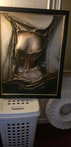 Erotischeschilderij. Vrouw. Uit leer getrokkken. Gesigneerd., Ophalen