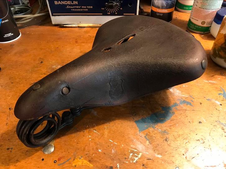 Fongers zadel(veer) gezocht, Fietsen en Brommers, Fietsonderdelen, Gebruikt, Oldtimer, Zadel, Ophalen of Verzenden