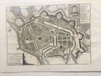 Antieke kopergravure van de stad Vlissingen (Zeeland), 1753, Antiek en Kunst, Kunst | Etsen en Gravures, Verzenden