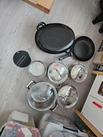 Pannenset, Huis en Inrichting, Keuken | Potten en Pannen, Ophalen, Rvs, Pannenset