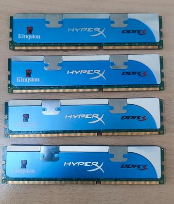 4x 4gb DDR3 Kingston RAM  beschikbaar voor biedingen