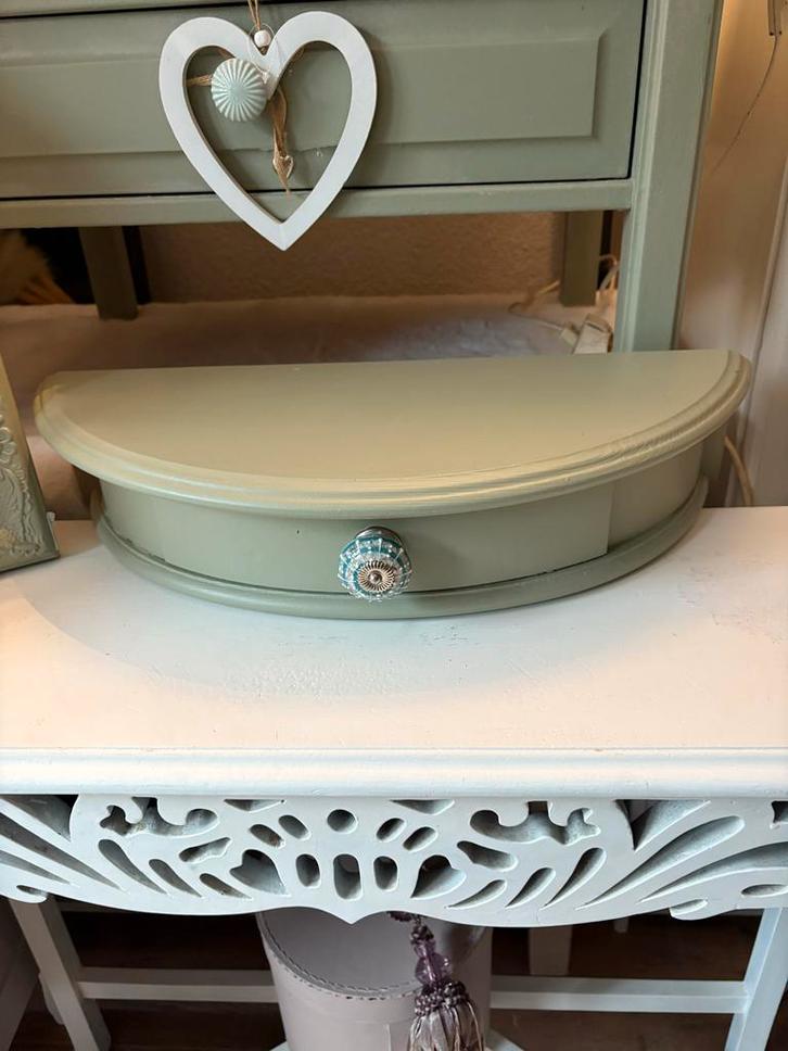 Kapstokje met kastje - Vintage charme!, Huis en Inrichting, Kasten | Dressoirs, Gebruikt, Minder dan 50 cm, Minder dan 25 cm, Met lade(s)