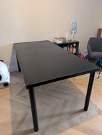 Eettafel Gehard Glas Zwart 180x90, Huis en Inrichting, Tafels | Eettafels, Ophalen, 50 tot 100 cm, Zo goed als nieuw, Vijf personen of meer