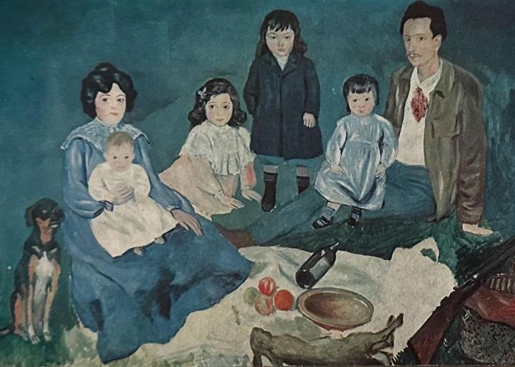 0096 PABLO PICASSO ~ de familie Solar, Verzamelen, Ansichtkaarten | Themakaarten, Ongelopen, 1980 tot heden, Overige thema's, Verzenden