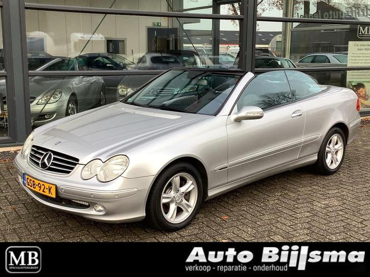 Mercedes CLK-klasse automaat, Cabrio 200 K. Avantgarde, leer, Auto's, Mercedes-Benz, Bedrijf, Te koop, CLK, ABS, Airbags, Airconditioning