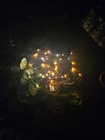 Sfeerverlichting met klimop en fluwelen  kersthangers, Tuin en Terras, Buitenverlichting, Ophalen of Verzenden, Hout, Zonne-energie