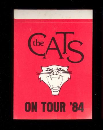 The Cats PROMO STICKER On Tour 1984 Boni beschikbaar voor biedingen