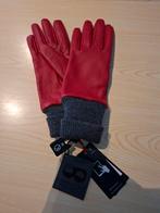 Rode leren handschoenen met wol, Maat 38/40 (M), Klingel, Nieuw, Ophalen of Verzenden