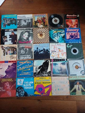 Vinyl single singles 25 stuks voor 25,-  beschikbaar voor biedingen