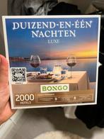 Bongo bon duizend en een nachten LUXE, Tickets en Kaartjes, Hotelbonnen, Twee personen, 1 overnachting