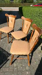 stoelen te koop (3 stuks), Ophalen, Gebruikt, Bruin, Drie