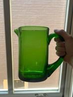 Vintage karaf groen, Antiek en Kunst, Antiek | Glas en Kristal, Ophalen of Verzenden