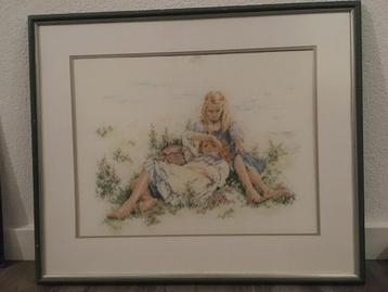 Geborduurd schilderij beschikbaar voor biedingen