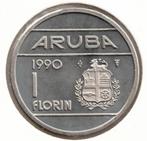 Aruba 1 Florin 1990, Ophalen of Verzenden, Koningin Beatrix, Overige waardes, Losse munt