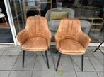Dalma stoel cognac - set van 2, Huis en Inrichting, Stoelen, Twee, Bruin, Ophalen of Verzenden, Zo goed als nieuw