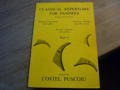 Costel Puscoiu: Classical Repertoire voor panfluit - Part 3, Muziek en Instrumenten, Bladmuziek, Gebruikt, Les of Cursus, Klassiek
