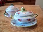 Porcelain dinners Art soepterrine Poppenhuis Mini servies., Verzamelen, Ophalen of Verzenden, Zo goed als nieuw, Decoratie