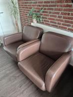 2 Passe Partout draai fauteuils leer, Huis en Inrichting, Fauteuils, Ophalen, Zo goed als nieuw, Modern, 50 tot 75 cm