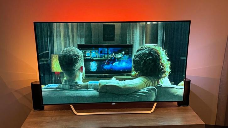 Philips 55" OLED 4K Smart TV    Ingebrande pixels kleuren, Audio, Tv en Foto, Televisies, Gebruikt, OLED, 100 cm of meer, 4k (UHD)