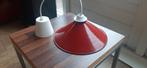 Vintage Rode Hanglamp, Huis en Inrichting, Lampen | Hanglampen, Ophalen, Gebruikt, Vintage, Metaal