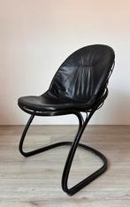 4 Gaston Rinaldi design stoelen, Ophalen, Gebruikt, Zwart