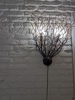 Unieke metalen wandlamp, Ophalen of Verzenden, Gebruikt, Metaal, Vintage