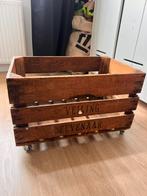 Leuk Vintage houten kratje kistje, Ophalen, Zo goed als nieuw, Minder dan 50 cm