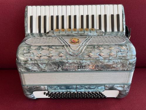 Mooie italiaanse Marinucci accordeon . 80 bas . Musette ., Muziek en Instrumenten, Accordeons, Gebruikt, Toetsaccordeon, 80-bas