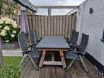 Tuinset: Tafel + 6 Verstelbare Stoelen, Gebruikt, Ophalen of Verzenden, Tuinset, Eettafel