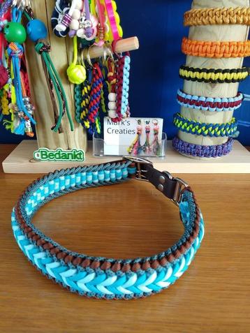 Paracord halsband voor honden, handgemaakt beschikbaar voor biedingen