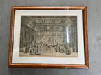Ets / Tekening / Schilderij van vergaderkamer, Antiek en Kunst, Kunst | Schilderijen | Klassiek, Ophalen of Verzenden