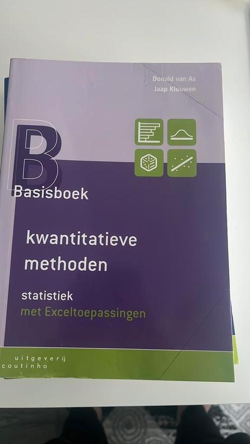 Donald van As - Basisboek kwantitatieve methoden, Boeken, Wetenschap, Zo goed als nieuw, Verzenden