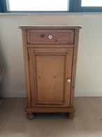 Antiek houten Nachtkastje grenen, Huis en Inrichting, Ophalen, Zo goed als nieuw, Minder dan 45 cm, 70 cm of meer