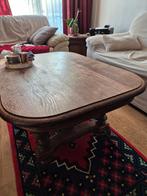 Massief eiken salontafel, Ophalen, Gebruikt, 100 tot 150 cm, 50 tot 100 cm