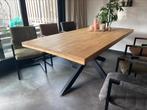 Mangohouten eettafel 200x100cm, Huis en Inrichting, Tafels | Eettafels, Ophalen, 50 tot 100 cm, Zo goed als nieuw, Vijf personen of meer